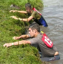 mud running gets you dirty and wet